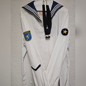 Vintage Köhler Gmbh /93 Sailor Shirt W/ Werner Mölders & Boatswain Patch & Tie